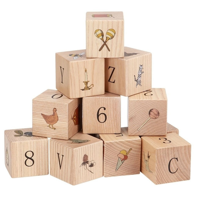 <tc>Konges Slojd</tc> Jeu de blocs en bois 16 pièces