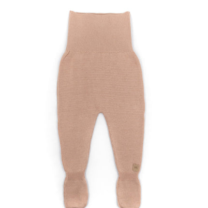 <tc>Bamboom</tc> Pantalon bébé à pieds tricoté rose