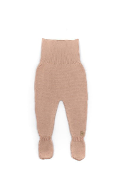 <tc>Bamboom</tc> Pantalon bébé à pieds tricoté rose