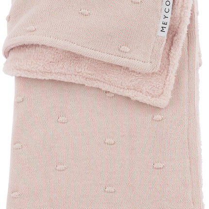 <tc>Meyco</tc> Couverture de berceau Teddy Mini Knots Soft Pink