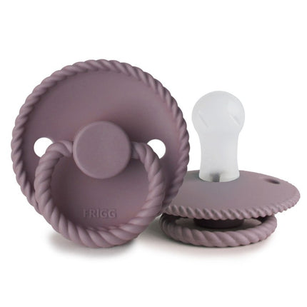 <tc>Frigg</tc> <tc>tétine</tc> Taille 1 Corde Crépuscule Mauve Silicone