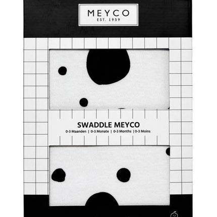 <tc>Meyco</tc> Couverture d'emmaillotage Dots Black