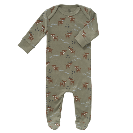 <tc>Fresk</tc> Pyjama bébé Cerf avec pieds Olive