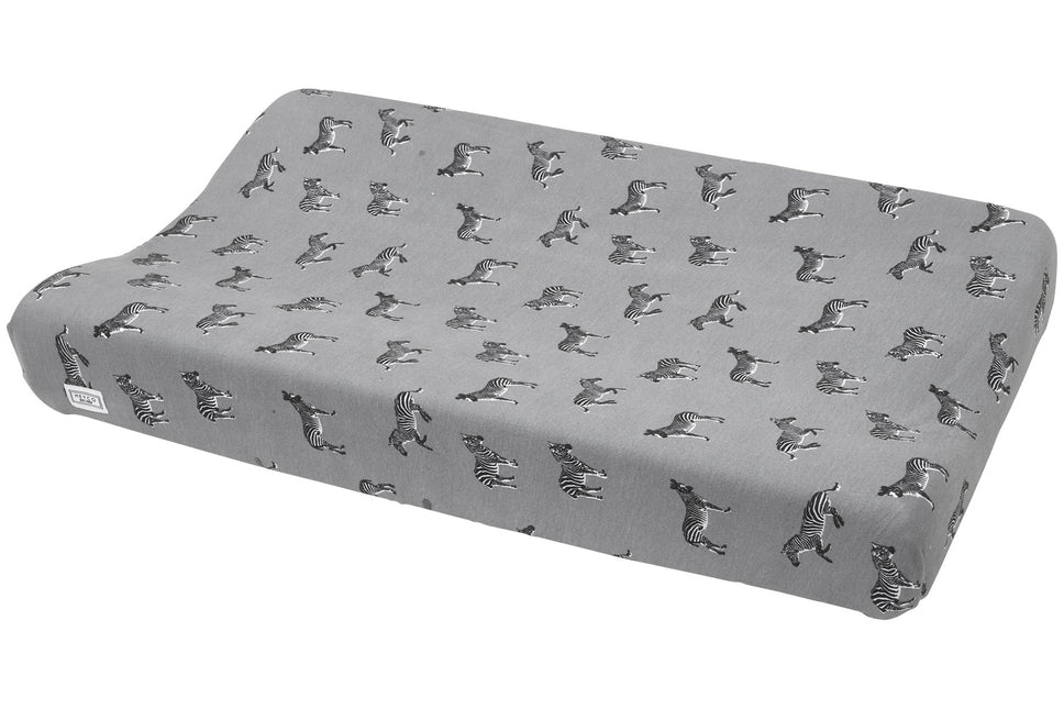 <tc>Meyco</tc> Housse de matelas à langer Zebra Animal Gris