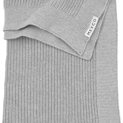 <tc>Meyco</tc> Couverture de lit Rib Grey Melange