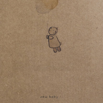 <tc>Snoozebaby</tc> Coffret cadeau Couverture câline et carte de faire-part de naissance Storm Grey