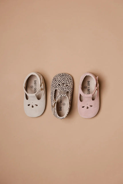 <tc>Baby Dutch</tc> Chaussures pour bébé Evi en daim rose