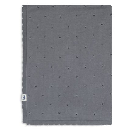 <tc>Jollein</tc> Couverture de berceau Pointelle Storm Grey 100x150cm