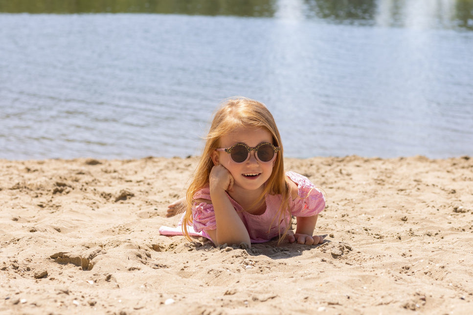 <tc>Baby Dutch</tc> Lunettes de soleil bébé Léopard rose