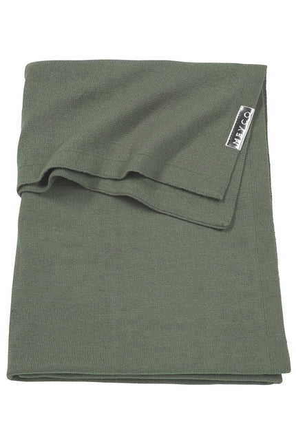 <tc>Meyco</tc> Couverture de lit en tricot Basic Forest Green