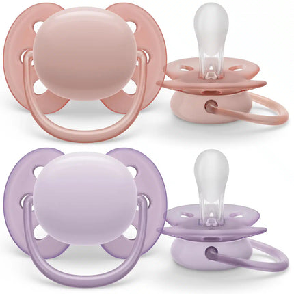 <tc>Philips Avent</tc> Fop<tc>tétine</tc> +0 Mois Gris doux/Rose