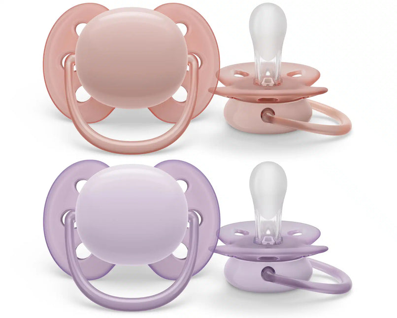 <tc>Philips Avent</tc> Fop<tc>tétine</tc> +0 Mois Gris doux/Rose