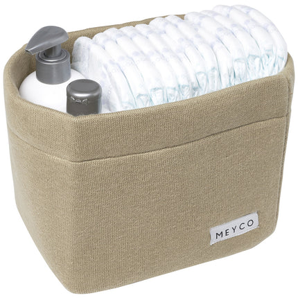 <tc>Meyco</tc> Panier de marchandises Petit tricot basique Taupe