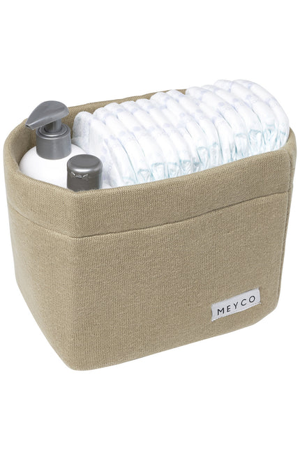 <tc>Meyco</tc> Panier de marchandises Petit Tricot Basique Taupe