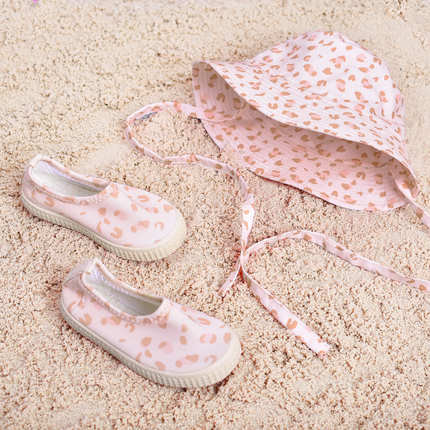 <tc>Swim Essentials</tc> Chapeau de soleil Baby Panther Print Old Pink