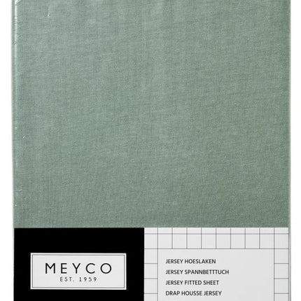 <tc>Meyco</tc> Drap-housse Jersey Stone Green 40x80/90 cm