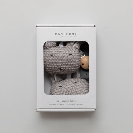 <tc>Bamboom</tc> Peluche avec pince gris chaud