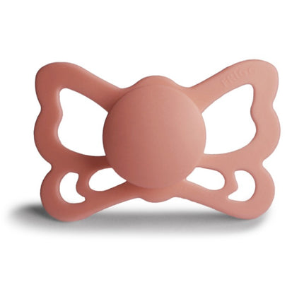 <tc>Frigg</tc> <tc>tétine</tc> Taille 2 Butterfly Anatomique Pretty Peach Silicone