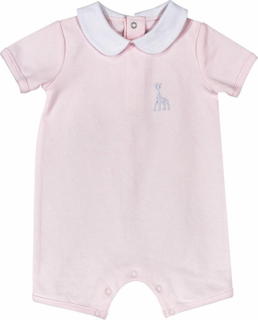 <tc>Sophie de Giraf</tc> Combinaison bébé 1 pièce avec col rose