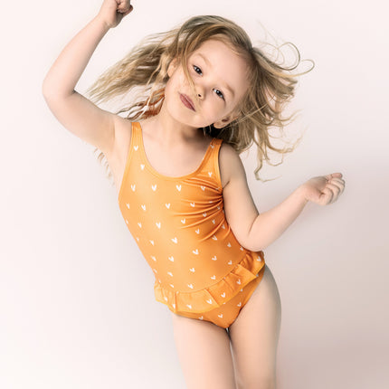 <tc>Swim Essentials</tc> Maillot de bain enfant Coeurs Orange