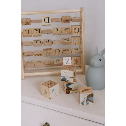 <tc>Konges Slojd</tc> Abacus Abc Wooden Block Frame Multi