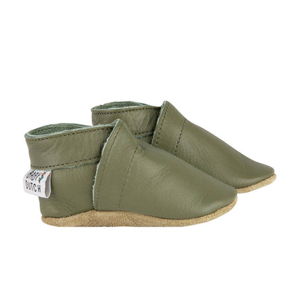 <tc>Baby Dutch</tc> Chaussures pour bébé Olive solide