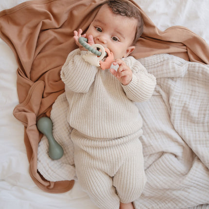 <tc>Mushie</tc> Pull bébé Chunky Knit Beige