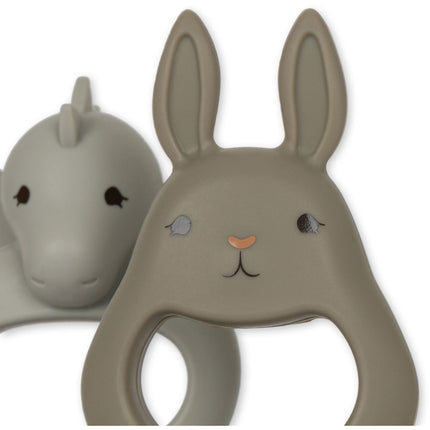 <tc>Konges Slojd</tc> Ensemble de couverts pour bébé Dragon et lapin Topanga 2pcs