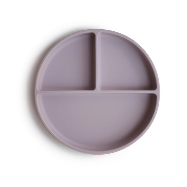 <tc>Mushie</tc> Assiette pour bébé en silicone souple Lilas