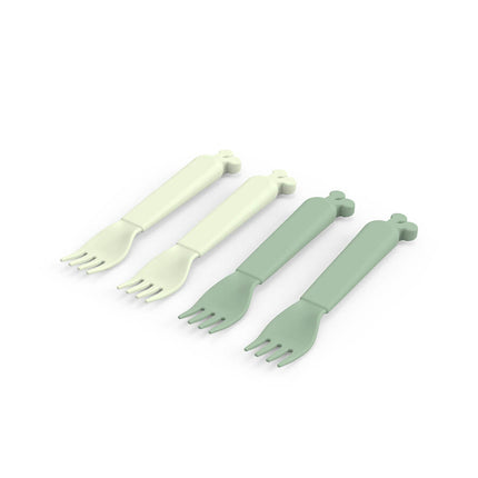 <tc>Done by Deer</tc> Set de couverts Fourchettes Raffi Green 4pcs