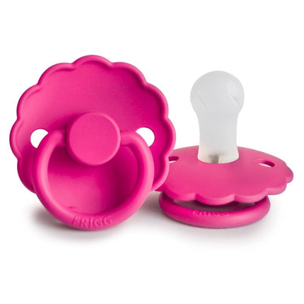 <tc>Frigg</tc> <tc>tétine</tc> Taille 2 Daisy Fuchsia Silicone