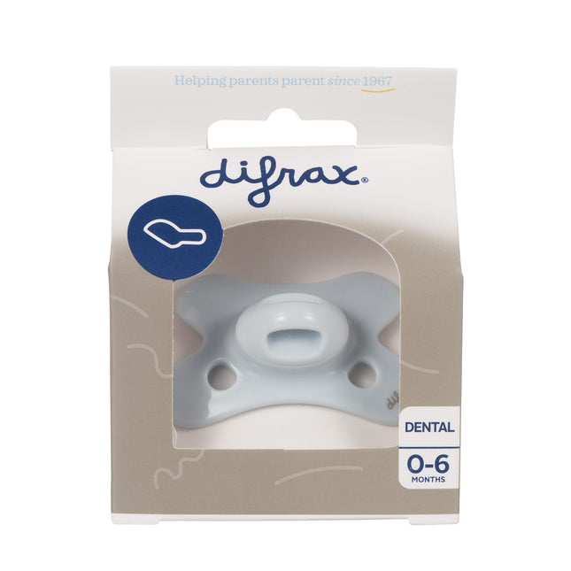 <tc>Difrax</tc> <tc>tétine</tc> 0-6 Dental Uni Blue