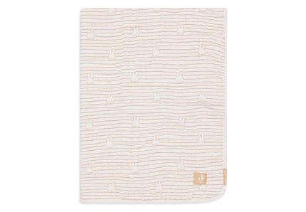 <tc>Jollein</tc> Couverture de berceau Miffy Stripe Biscuit 75X100cm