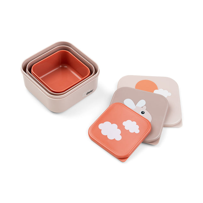 <tc>Done by Deer</tc> Bol à goûter Happy Clouds Powder 3pcs