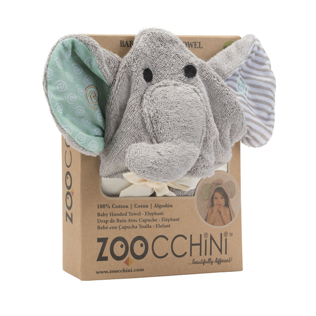 <tc>Zoocchini</tc> Peignoir Bébé Elli L'Eléphant Coton