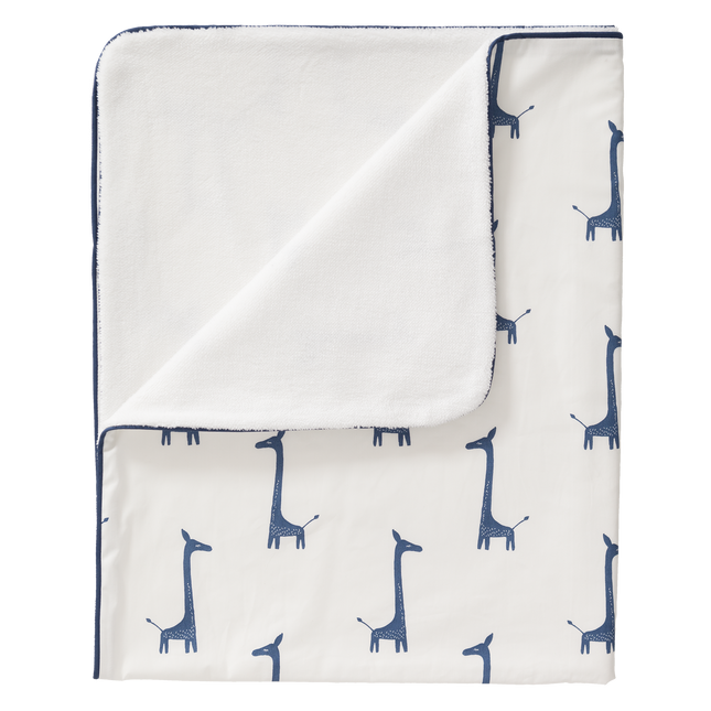 <tc>Fresk</tc> Couverture de lit Girafe Bleu Indigo 100x150cm