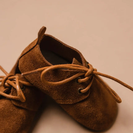 <tc>Baby Dutch</tc> Chaussures pour bébé Nova Camel Suede