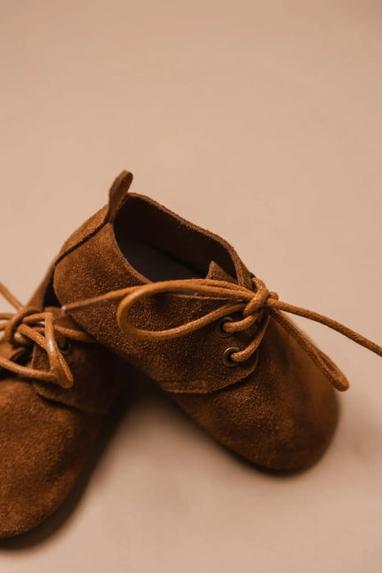 <tc>Baby Dutch</tc> Chaussures pour bébé Nova Camel Suede