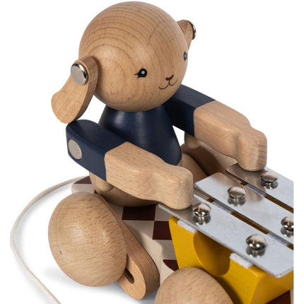 <tc>Konges Slojd</tc> Tire la figurine Bunny Musziek Xylophone