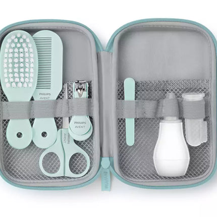 <tc>Philips Avent</tc> Kit de toilettage Baby Mint avec thermomètre Biopax