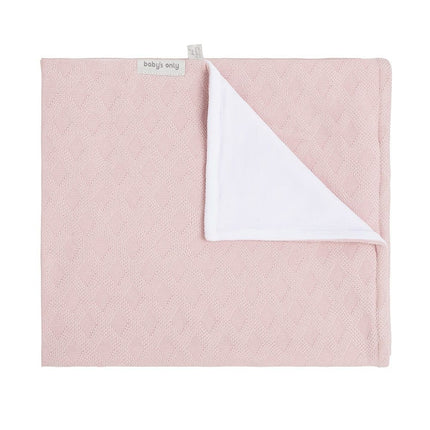 <tc>Baby's Only</tc> Couverture de berceau Chenille Reef Misty Pink