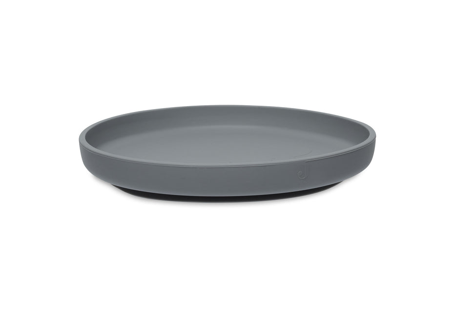 <tc>Jollein</tc> Assiette bébé en silicone gris orageux