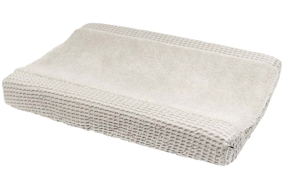 <tc>Meyco</tc> Housse de coussin à langer Baby Waffle Teddy Greige 50x70cm