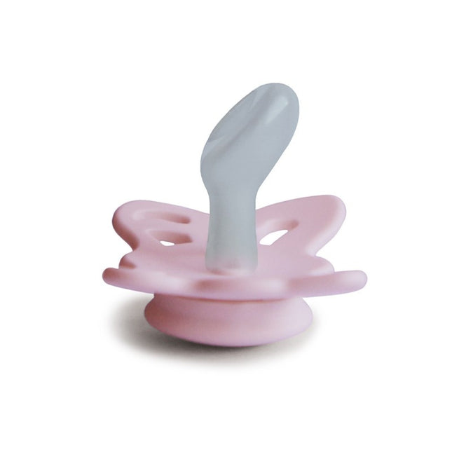 <tc>Frigg</tc> <tc>tétine</tc> Taille 1 Papillon Anatomique Bébé Rose Silicone