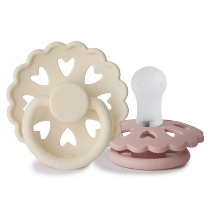 <tc>Frigg</tc> <tc>tétine</tc> Taille 1 Caneton de conte de fées/Fille Silicone 2-Pack