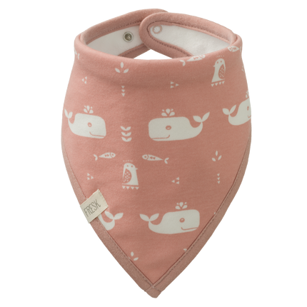 <tc>Fresk</tc> Bavoir Bandana Baleine Mellow Rose