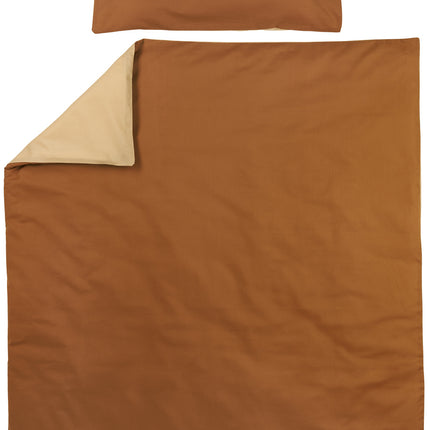 <tc>Meyco</tc> Housse de couette et taie d'oreiller Uni Camel 100x135cm