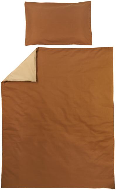 <tc>Meyco</tc> Housse de couette et taie d'oreiller Uni Camel 100x135cm