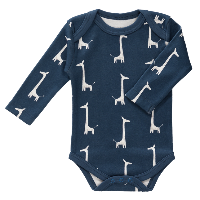 <tc>Fresk</tc> Robe à manches longues Girafe Bleu Indigo