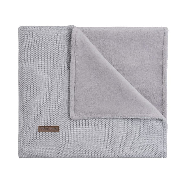 <tc>Baby's Only</tc> Couverture de berceau Teddy Classic Argent/Gris